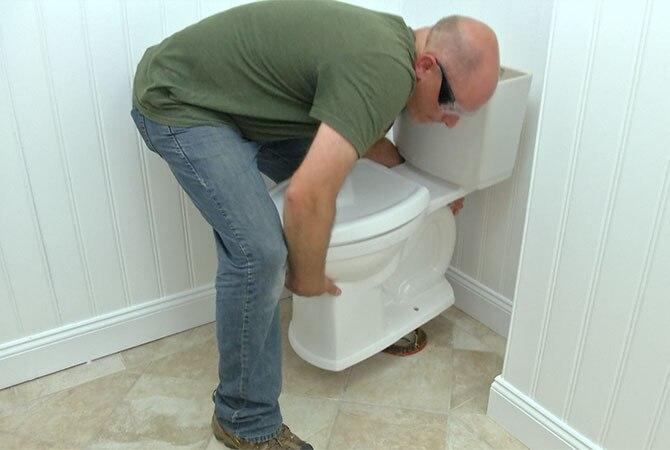 How to Install a New Toilet - step 1